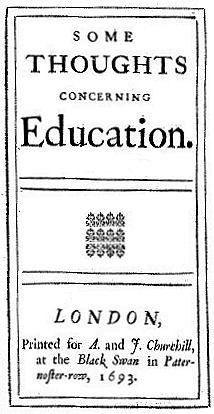 Title of Locke\'s Thoughts Concerning Education