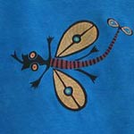 organic cotton kids shirt with lizard