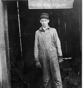 A coal miner ready for work.