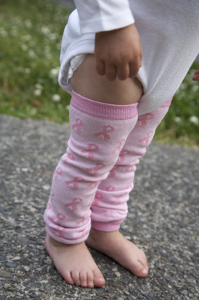 Pink Ribbon BabyLegs for Breast Cancer Awareness