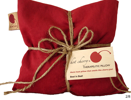 GREEN & SUSTAINABLE Our pillows are made with Michigan tart cherry pits, cleaned without chemicals, naturally dyed,  minimally packaged, and made in the USA.