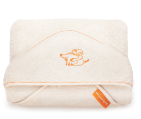 Organic cotton hooded baby towel